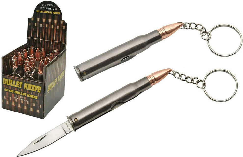 Bullet Keychain Knife – Shandon Steel