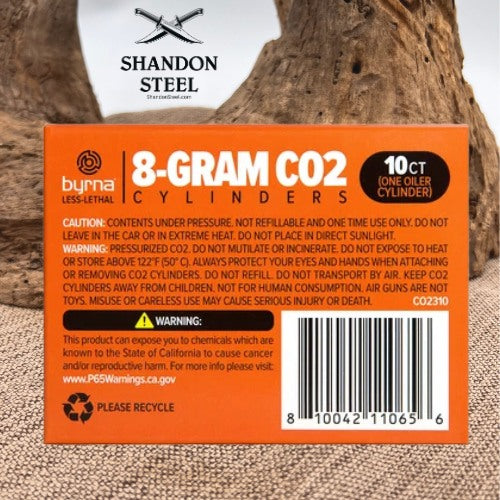Byrna 10CT 8 Gram CO2 Cylinders C02310