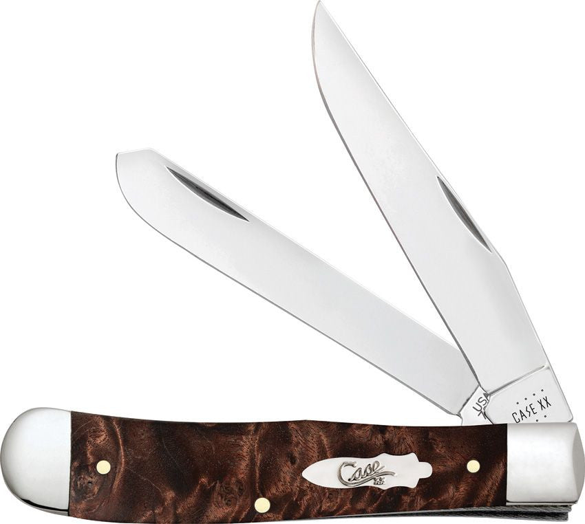 Case Trapper Damascus Maple Burl 27810