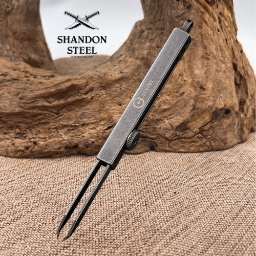 CIVIVI Tac-N-Tweeze Brass Handle (1.77" Stainless Steel Tweezers) C19062B-A