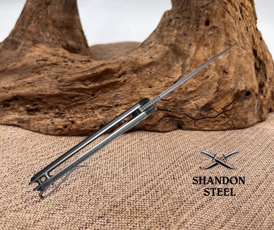 CIVIVI Voidflare Flipper Knife G10 With Aluminum Foil Handle (2.92" Damascus Blade) C24040-DS1