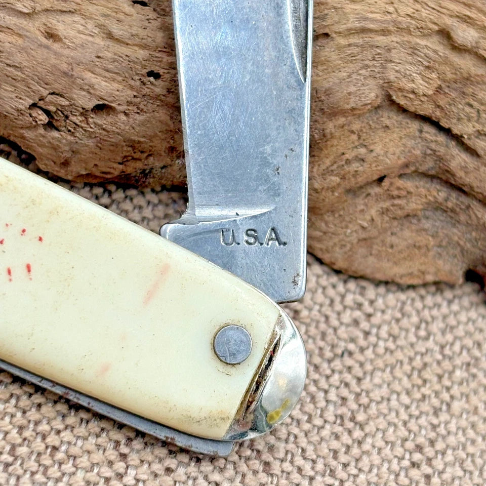 COCA COLA Advertising Knife USA VINTAGE 1 Blade Equal End Novelty Jack (95)