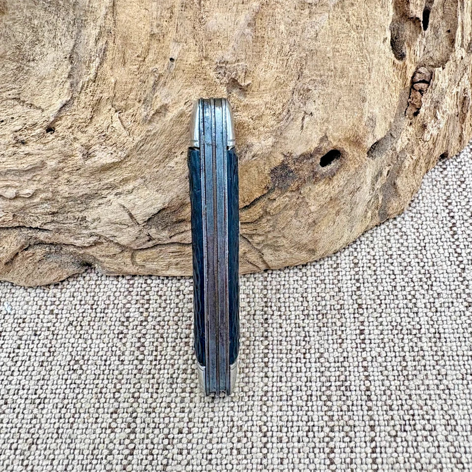 COLONIAL PROV. USA VINTAGE 2 BLADE JACK KNIFE FOLDING CARBON POCKETKNIFE (226)