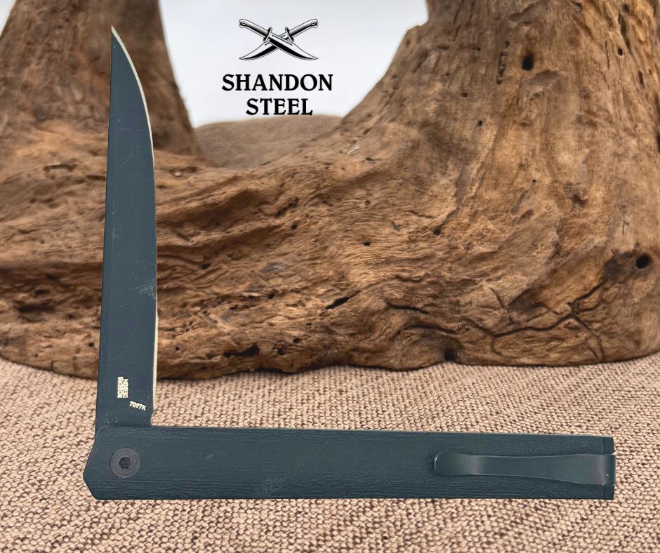 CRKT CEO 7097K Blackout Flipper Slim Folding Pocket Knife Rogers Design (182)