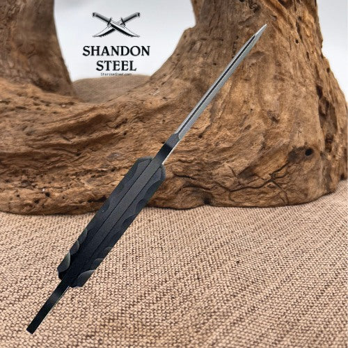 CRKT DU HOC 2630 Black SK5 Carbon Fixed Blade Knife with G10 Handle & Sheath  89
