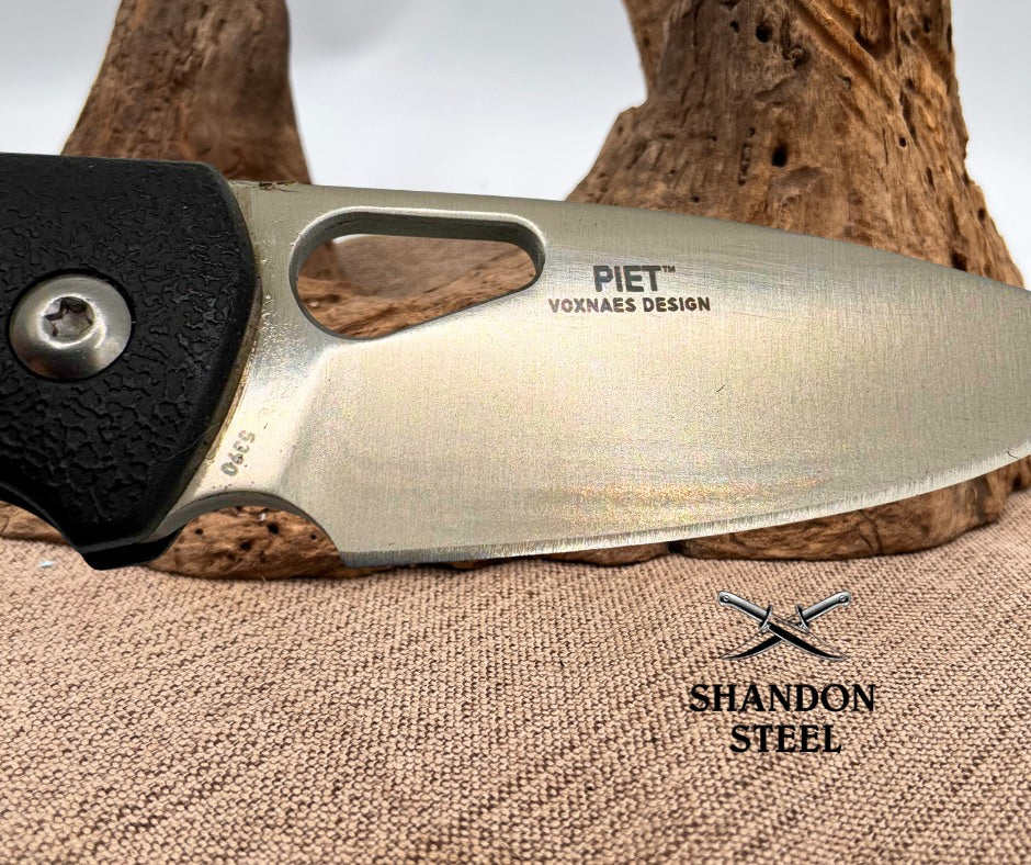 CRKT PIET 5390 Pocket Knife Linerlock Drop Point Plain Edge Blade  W/ Clip (04)