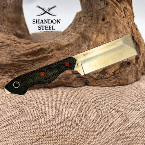 CRKT Razel Fixed Blade Cleaver Chisel Knife Full Tang 2.9"D2 Blade 4037  (132)