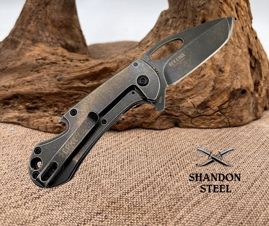 CRKT Bev-Edge Ochs Design 4635 Frame Lock Folding Pocket Knife Bottle Opener(31)