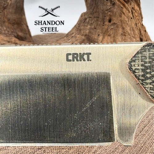 CRKT Razel Fixed Blade Cleaver Chisel Knife Full Tang 2.9"D2 Blade 4037  (132)