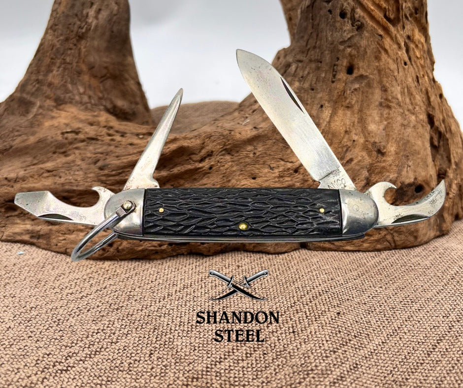 CAMCO (Camillus) 450 Scout/Camp Knife Vintage Pocket Knife 4 Blade USA (32)