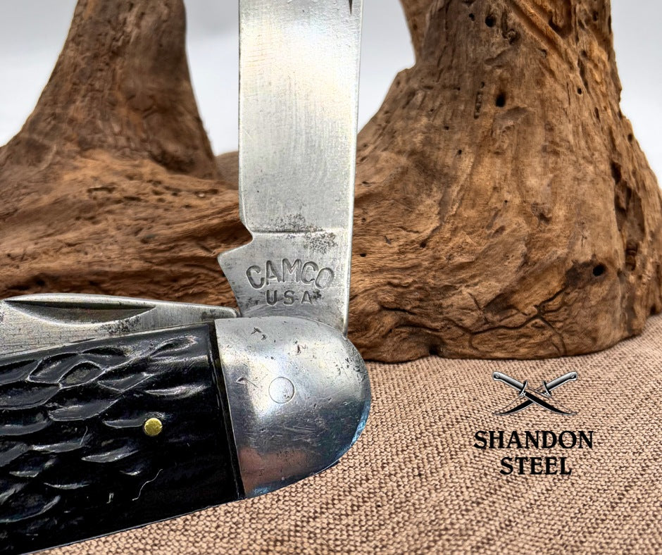 CAMCO (Camillus) 450 Scout/Camp Knife Vintage Pocket Knife 4 Blade USA (32)