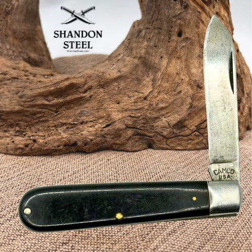 CAMCO USA VINTAGE 229 SINGLE BLADE FOLDING JACK POCKETKNIFE CARBON STEEL (202)
