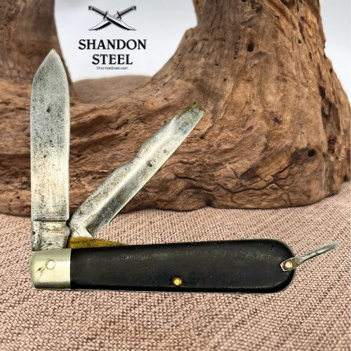 Camillus Electrician’s Pocket Knife 2 Blades Made In USA New York Vintage (159)