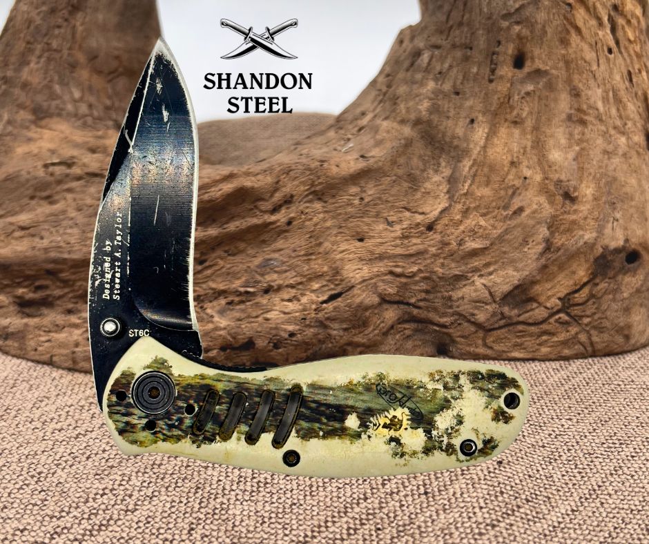Schrade Pro Hunter 3" Drop Point Linerlock Camo Handle Folding Knife ST6C (17)