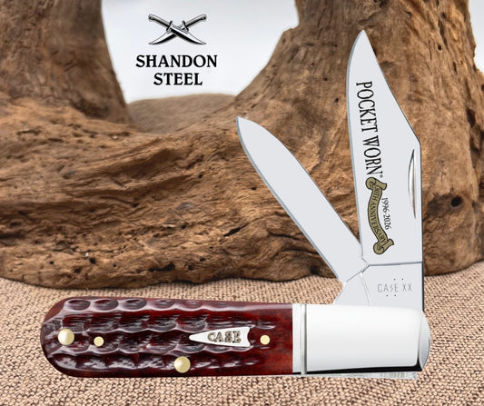 Case XX™ Barlow Pocket Worn 30th Mahogany Bone 55233 Stainless Pocket Knife