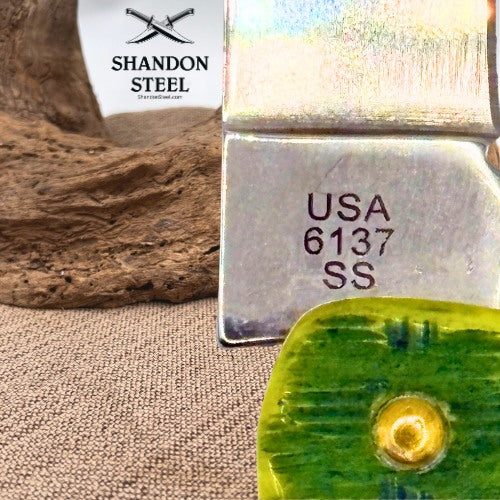 Case XX USA Green Apple Bone Peach Seed Jig Sod Buster Jr 27863 PocketKnife (19) *preowned