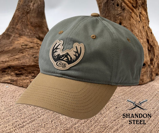 Case Hat Snapback Olive Green w/ Antler Patch 41256