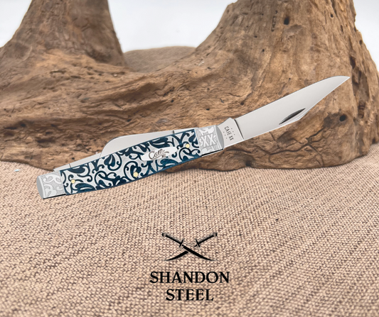 Case Larg Stockman Med Blue CA10751