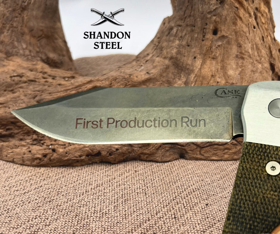 Case XX USA Knives Longhouse Green Micarta Stonewash CPM 20CV Pocket Knife (15)