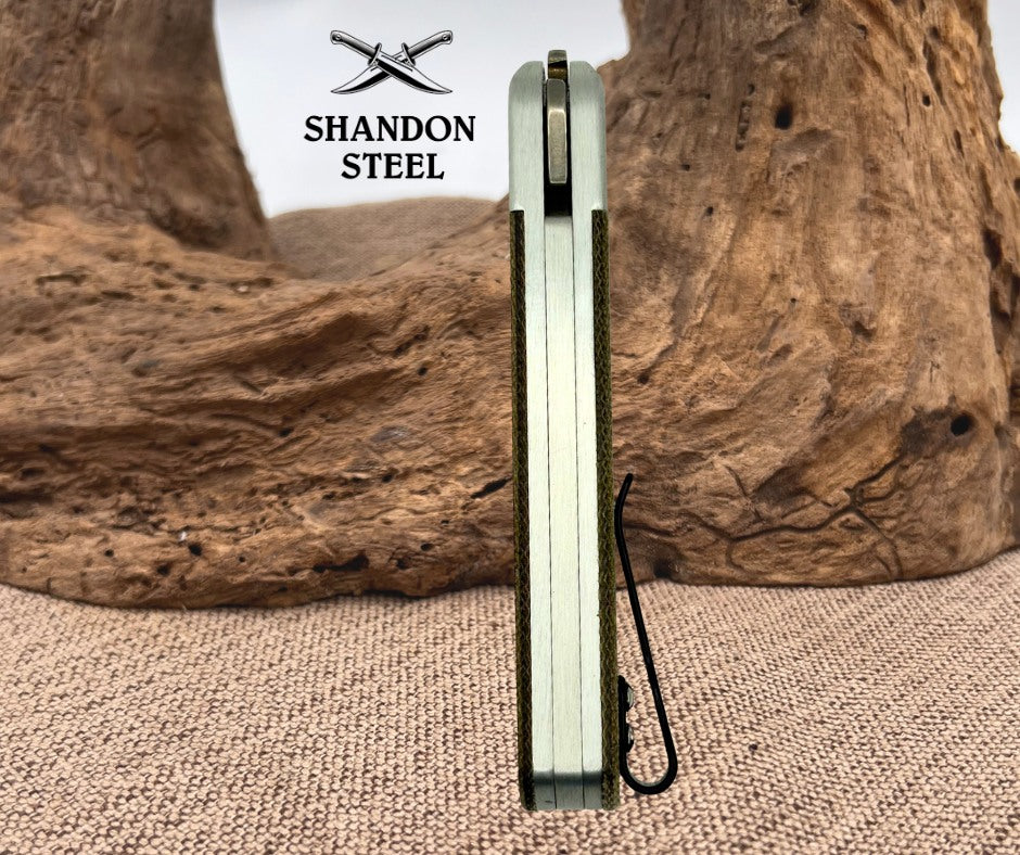 Case XX USA Knives Longhouse Green Micarta Stonewash CPM 20CV Pocket Knife (15)