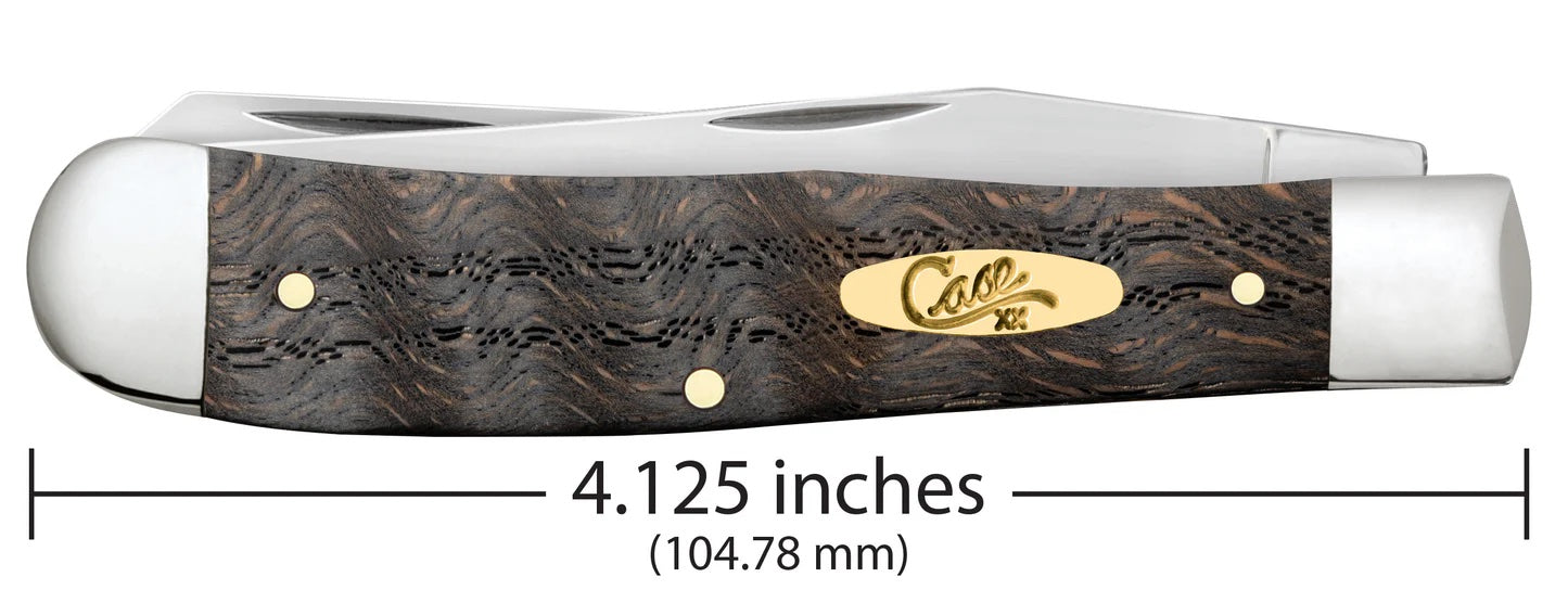 Case XX™ Smooth Black Curly Oak Wood Trapper 14000