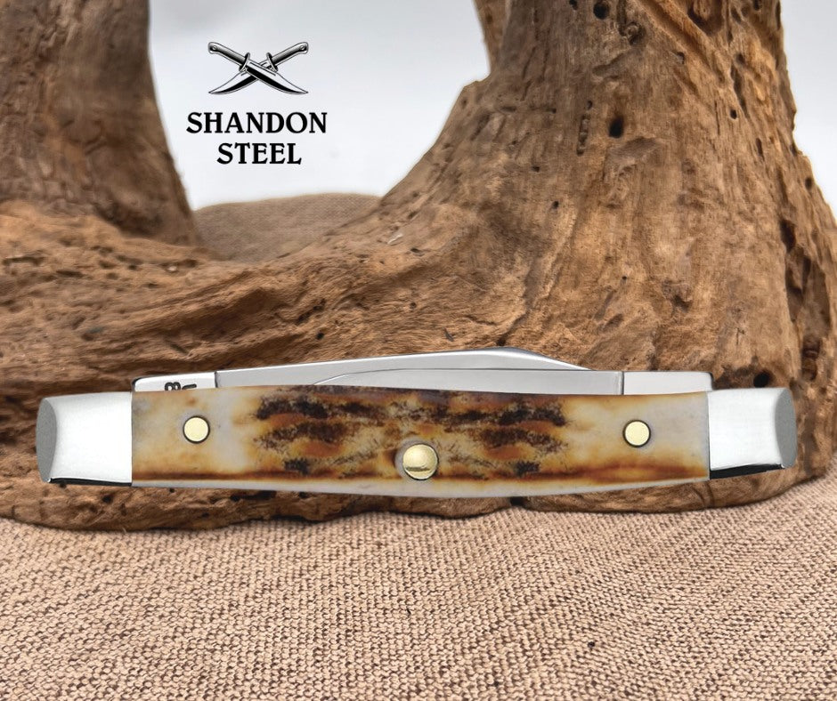 Case XX™ Genuine Stag Small Pen 00088