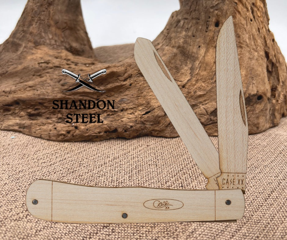 Case XX USA Wooden Knife Kit Mini Trapper Wood Ages 7 & UP Build Your Own 52526