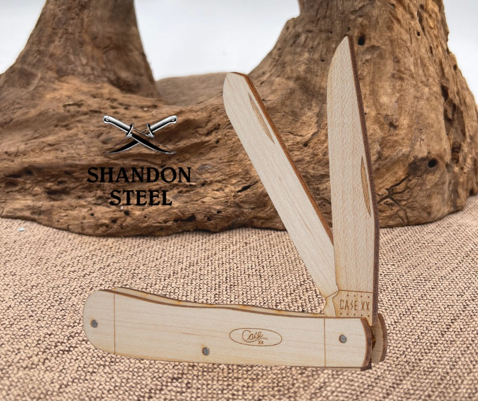 Case XX USA Wooden Knife Kit Mini Trapper Wood Ages 7 & UP Build Your Own 52526