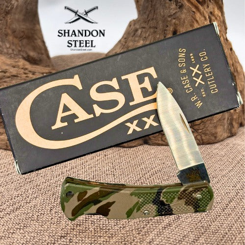 Case XX Knives Caliber Lockback Lightweight Camo Stainless Pocket Knife 00662