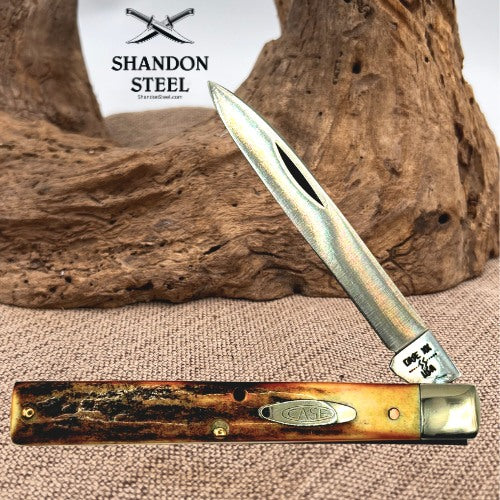 Case XX 1980 Fat Stag Doctors Pocket Knife 5185 SSP 10 Dot Single Blade (19) *preowned