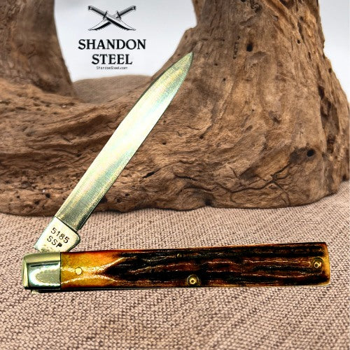Case XX 1980 Fat Stag Doctors Pocket Knife 5185 SSP 10 Dot Single Blade (19) *preowned