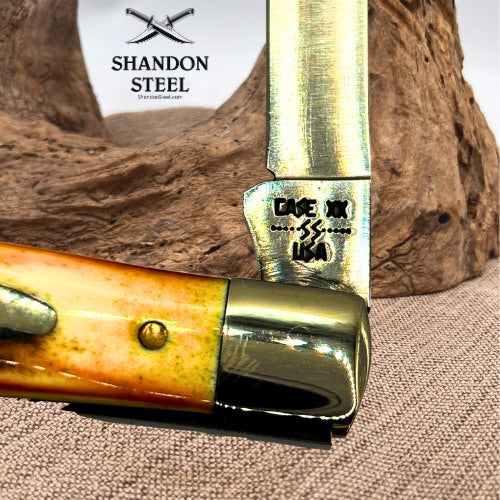 Case XX 1980 Fat Stag Doctors Pocket Knife 5185 SSP 10 Dot Single Blade (19) *preowned