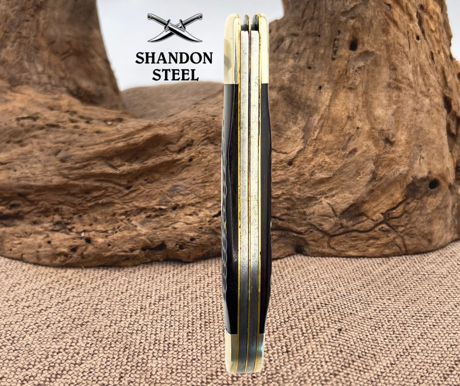 Case XX USA 10 Dot 6265 SAB 1980 Vintage 2 Blade Folding Hunter Knife (13)