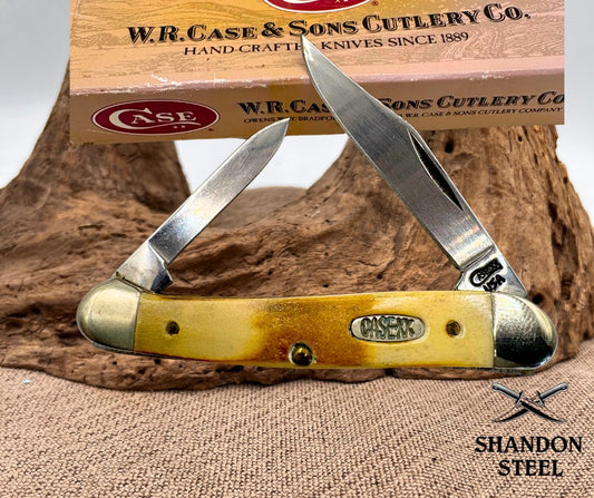 Case XX USA 1999 Mini Copperhead 52109x Stag Handle 2 Blade Folding Pocket Knife