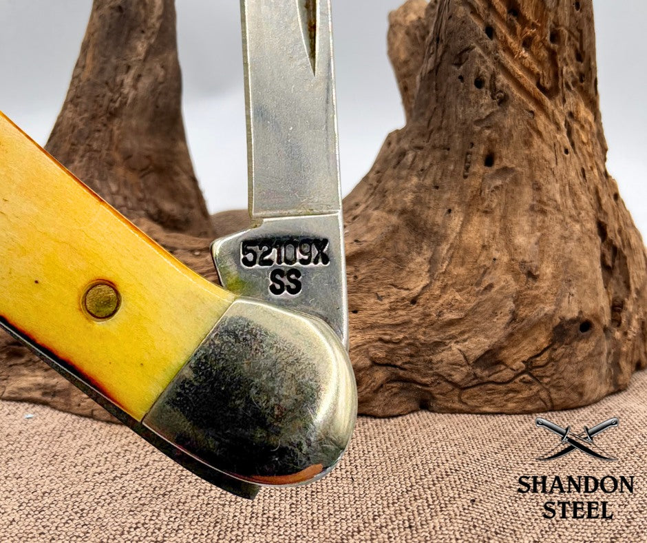 Case XX USA 1999 Mini Copperhead 52109x Stag Handle 2 Blade Folding Pocket Knife