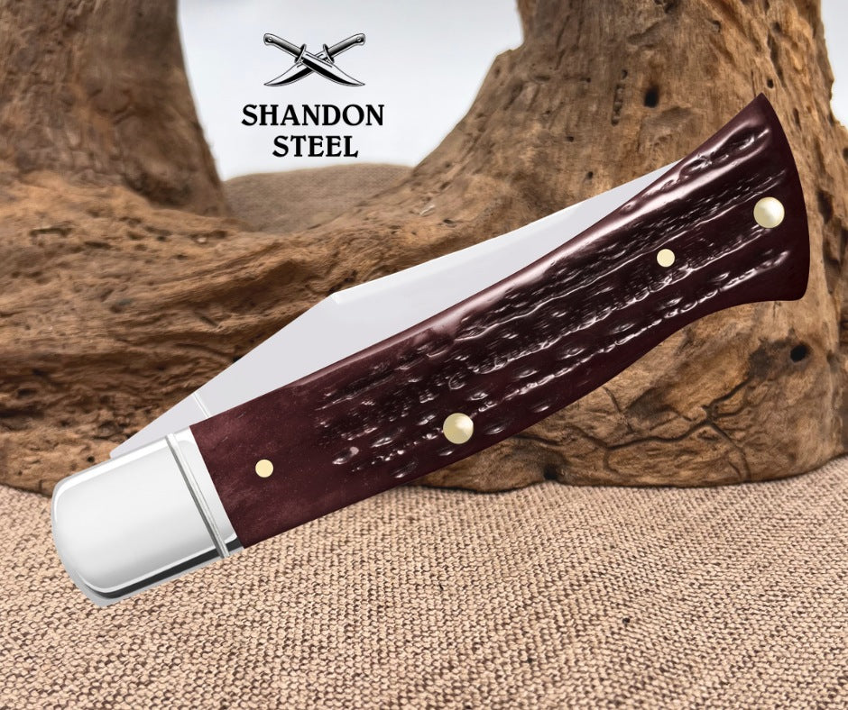 Case XX 30th Anniversary Corn Cob Jig Pocket Worn® Mahogany Bone Case Axe Handle® (BR61135 SS) 55237