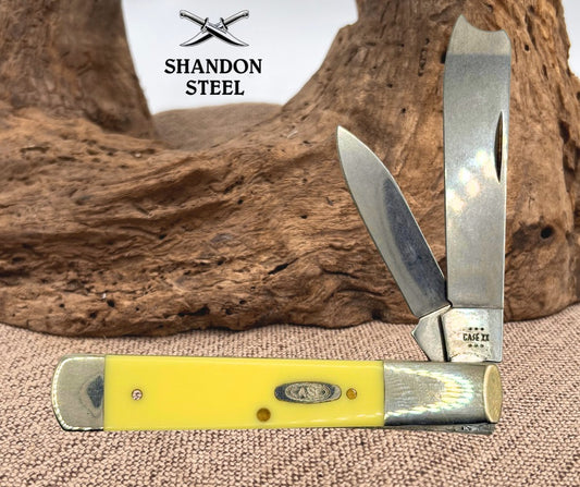 CASE XX USA 2024 YELLOW SYNTHETIC RAZOR KNIFE 32005 RAZ SS ONE ARM BANDIT (29)