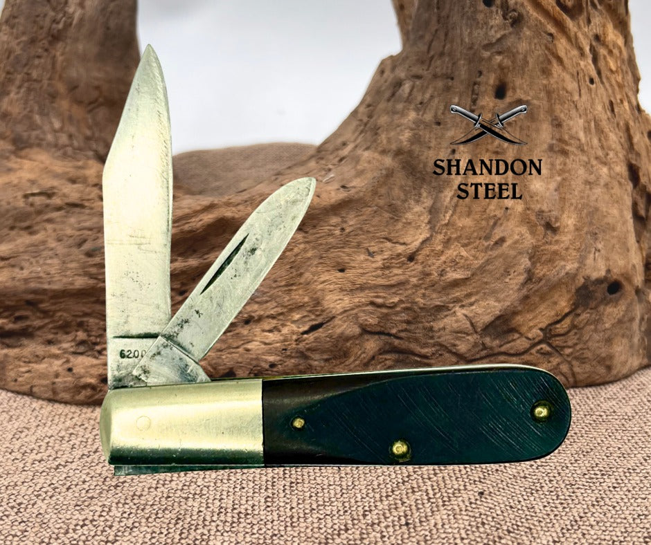 Case XX 62009 1/2 Sawcut Delrin Handle 2 Blade Pocket Jack Knife VINTAGE 1976 -5