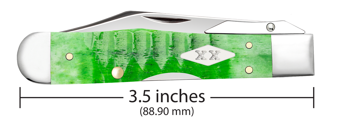 Case XX Bright Green Bone Cheetah® Cub (6111/2L SS) 11446