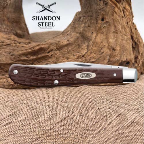 Case XX Brown Synthetic Slimline Trapper 00135