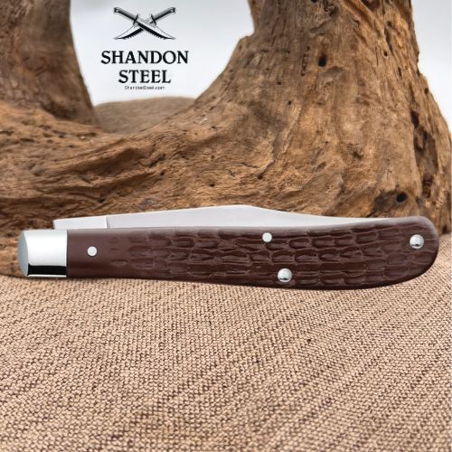Case XX Brown Synthetic Slimline Trapper 00135