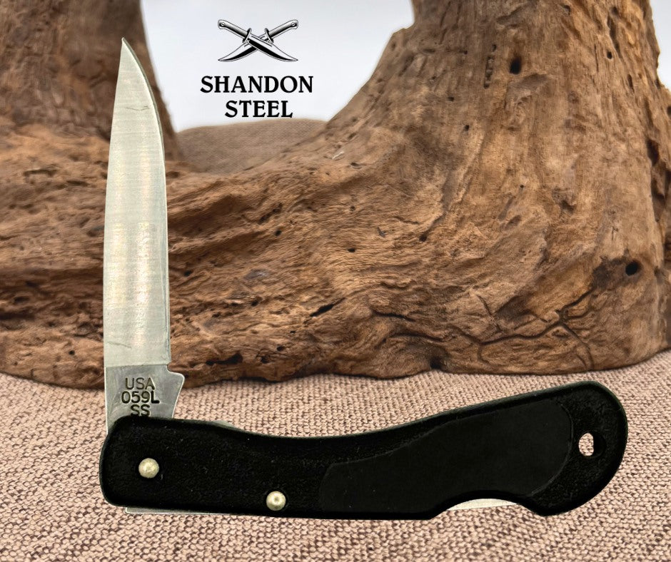 Case XX USA 059L SS Folding Pocket Knife 2001 Single Blade Lockback (21)