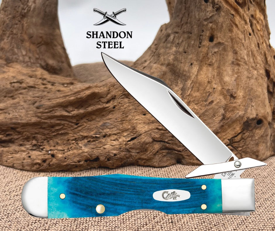 Case XX Caribbean Blue Bone Cheetah® Cub (611 1/2L SS) 25578
