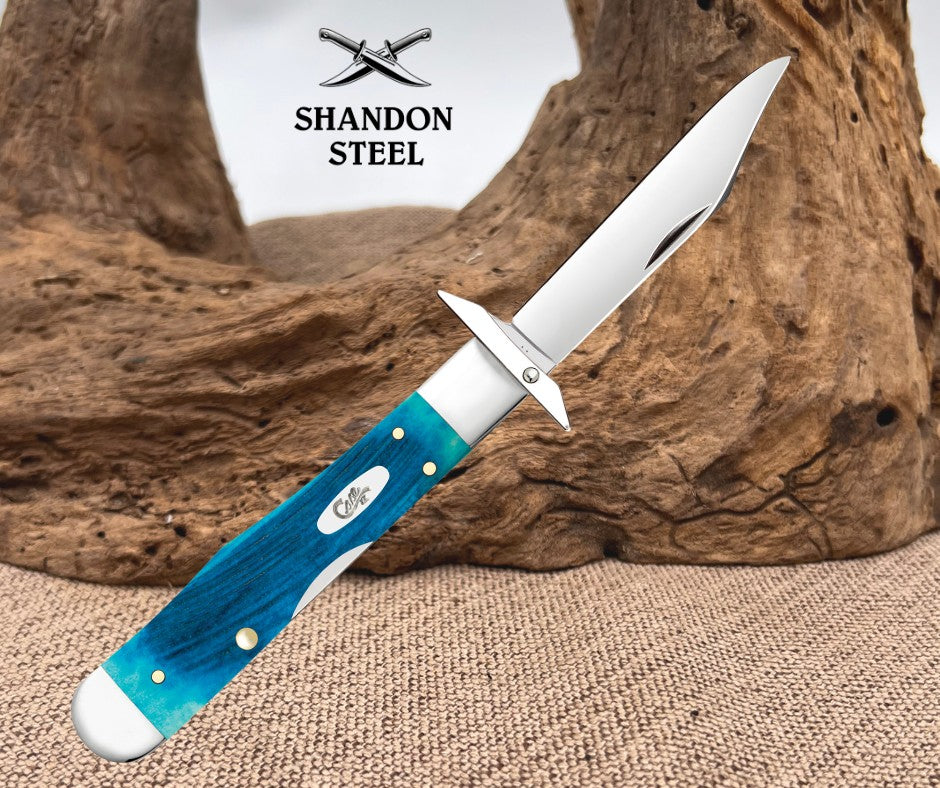 Case XX Caribbean Blue Bone Cheetah® Cub (611 1/2L SS) 25578