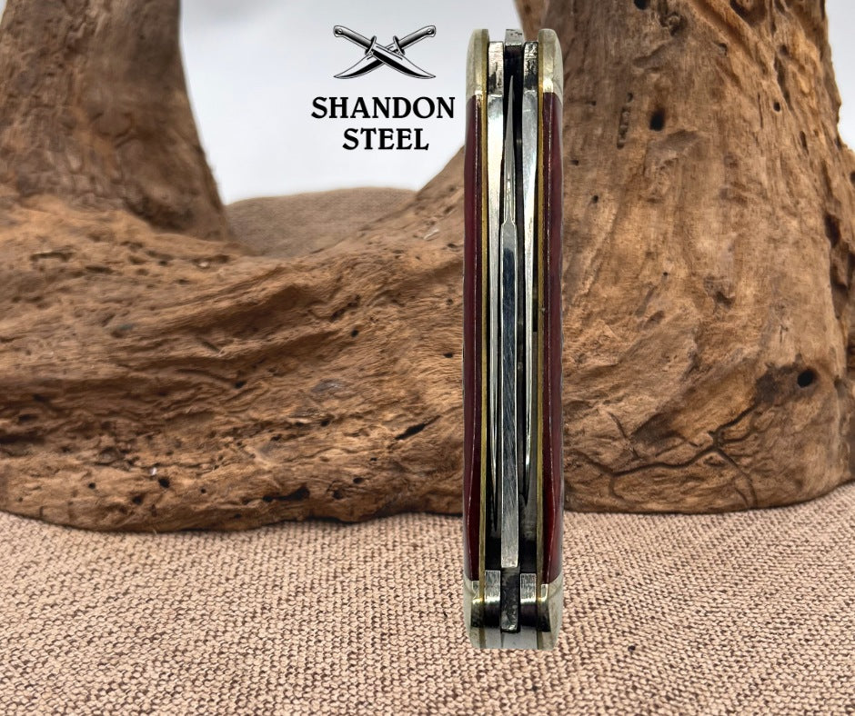 CASE XX CLASSIC USA WHITTLER KNIFE NEVER USED IN BOX 1990 - 63109 Red Bone Knife