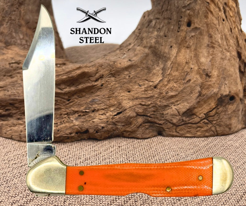Case XX USA 2004 Copperlock Orange G10 101549L SS Lockback Pocket Knife (20)