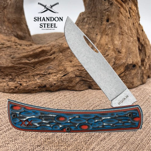 Case Crossroads Fossil Jig Sonic Blast with Current Red G-10 XR Sod Buster® Jr (XR10137C S35 VN) 66390