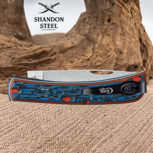 Case Crossroads Fossil Jig Sonic Blast with Current Red G-10 XR Sod Buster® Jr (XR10137C S35 VN) 66390