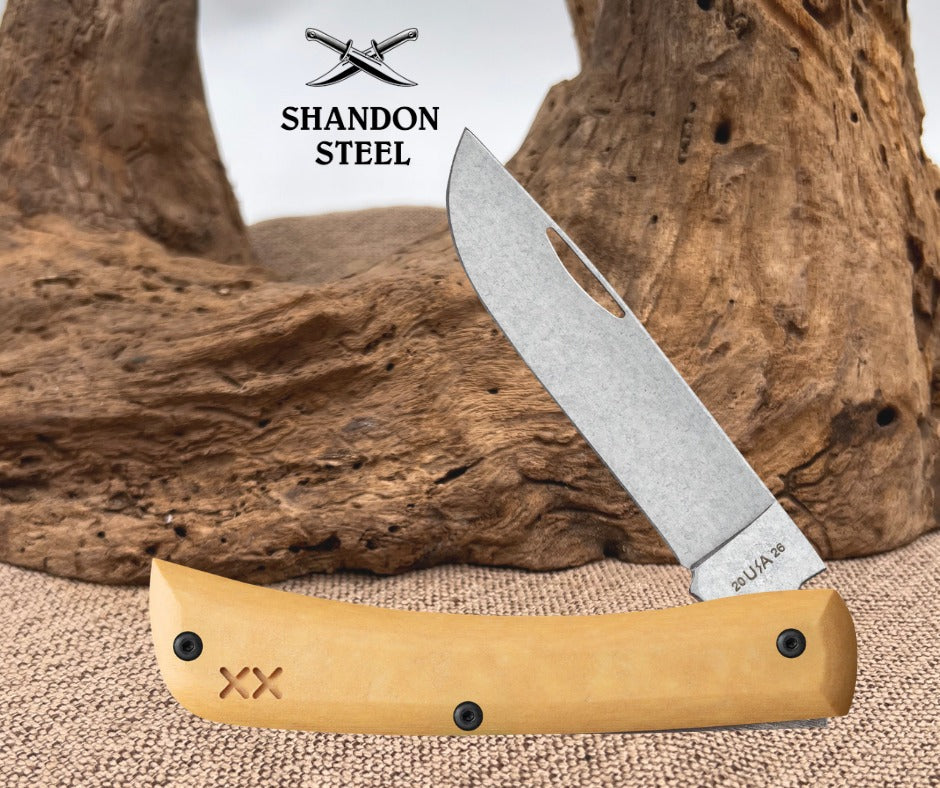 Case XX Crossroads™ Smooth Maple Valley Richlite® w/ Black G-10 Sod Buster® Jr. 66387