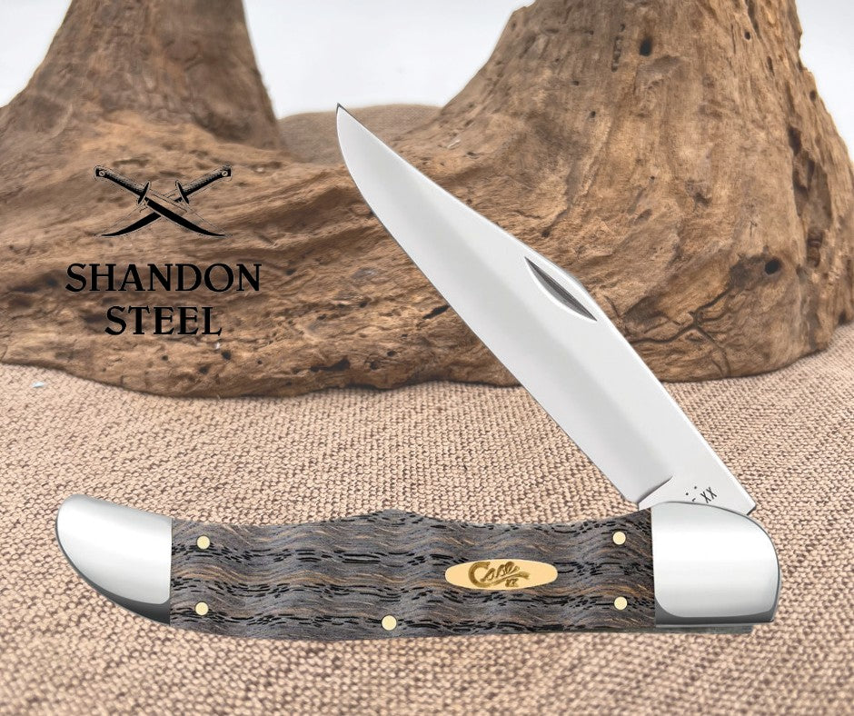 Case XX Folding Hunter Black Curly Oak 14008